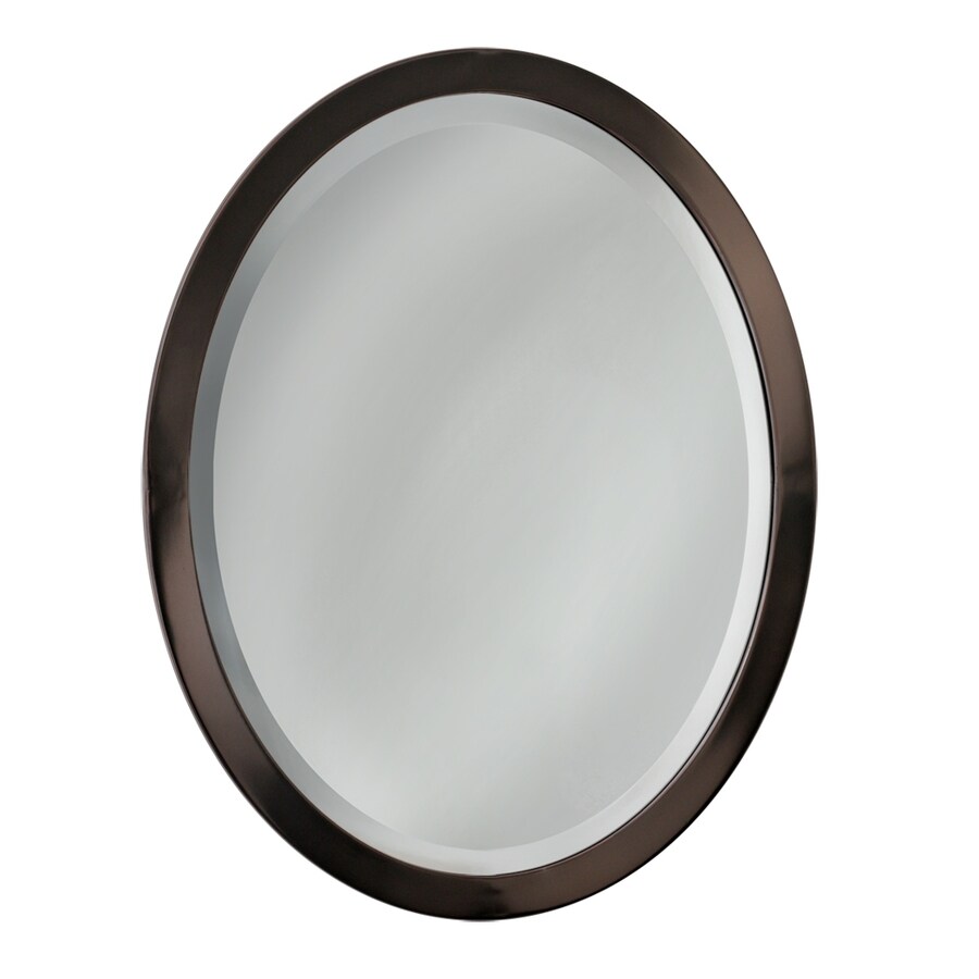 Allen Roth 23 In W X 29 In H Oil Rubbed Bronze Oval Bathroom