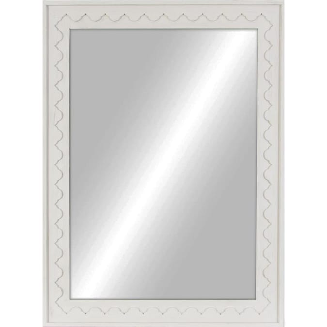 Allen Roth 38 In L X 28 W Distressed White Framed Wall Mirror The Mirrors Department At Com - Allen Roth Mirror White Allen Roth 38 In L X 28 W Distressed White Framed Wall Mirror The Mirrors Department At Com - Allen Roth Mirror White