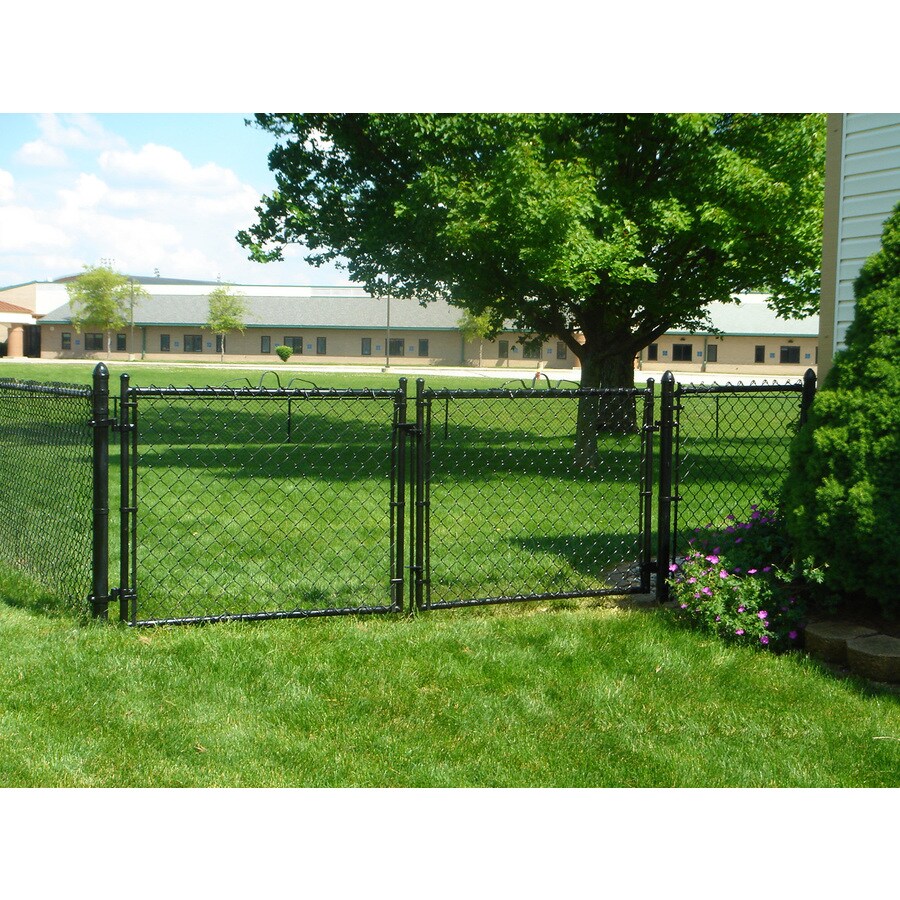 4ft H x 10ft W VinylCoated Steel Chain Link Fence Gate in the Chain