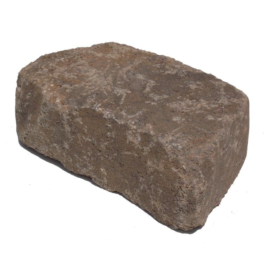 Shop Tranquil Tumbled Concrete Retaining Wall Block (Common: 11-in x 4