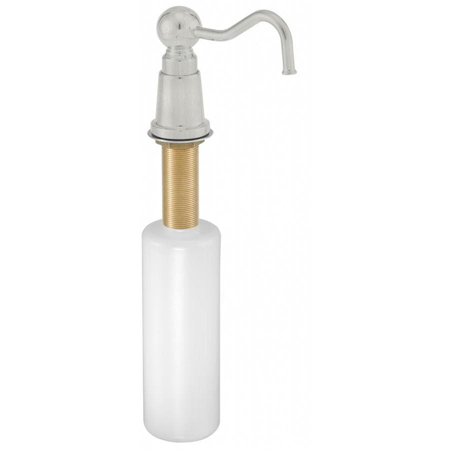 brushed nickel soap dispenser