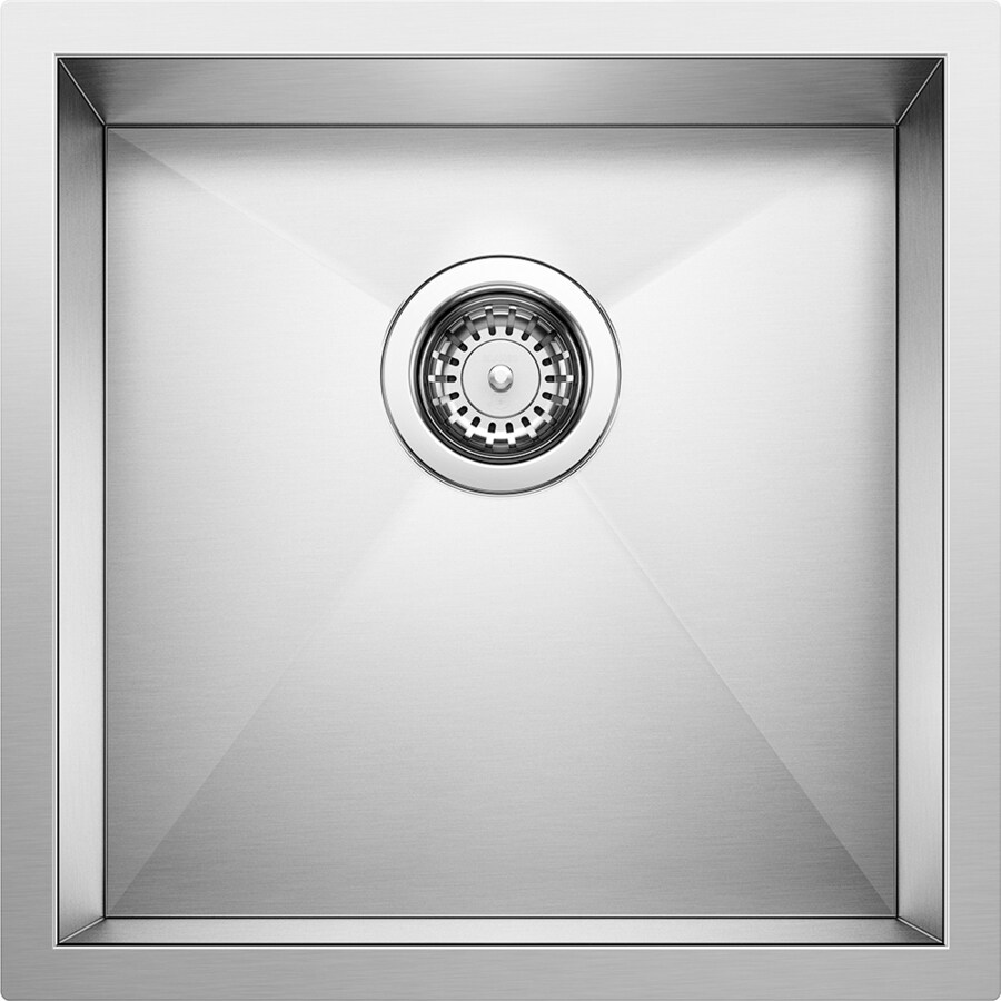 BLANCO Precision 18-in x 19-in Stainless Steel Single-Basin Undermount ...