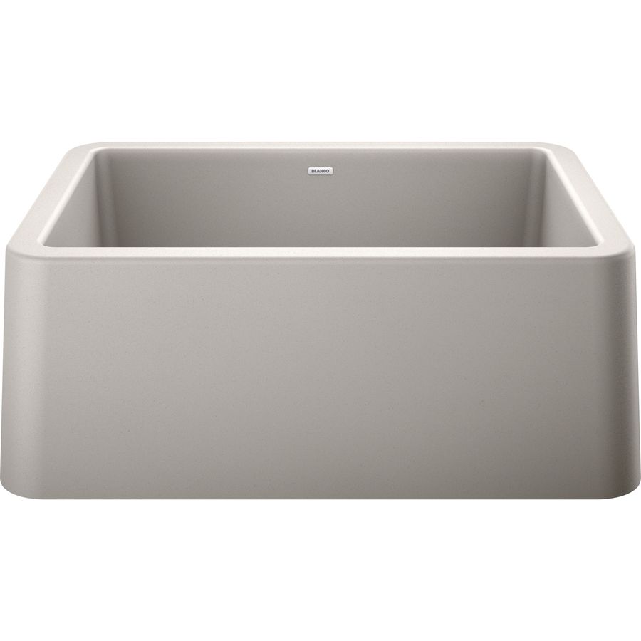 Blanco Ikon 27 In X 19 In Cafe Brown Single Bowl Tall 8 In Or Larger Undermount Apron Front Farmhouse Residential Kitchen Sink In The Kitchen Sinks Department At Lowes Com