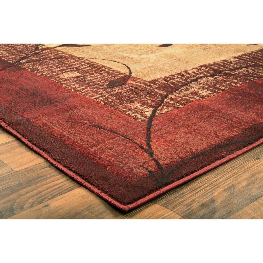 allen + roth Tinsley Red Indoor Area Rug 8 x 10; Actual 7.67