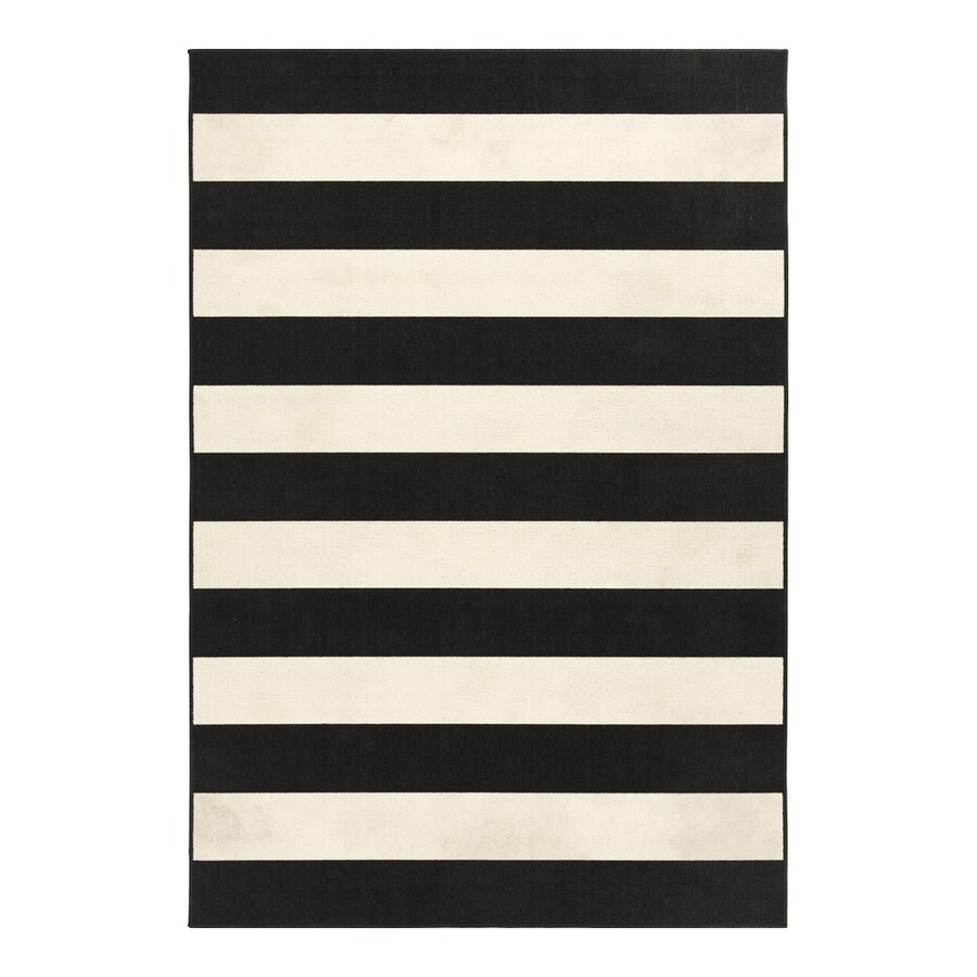 black white striped runner
