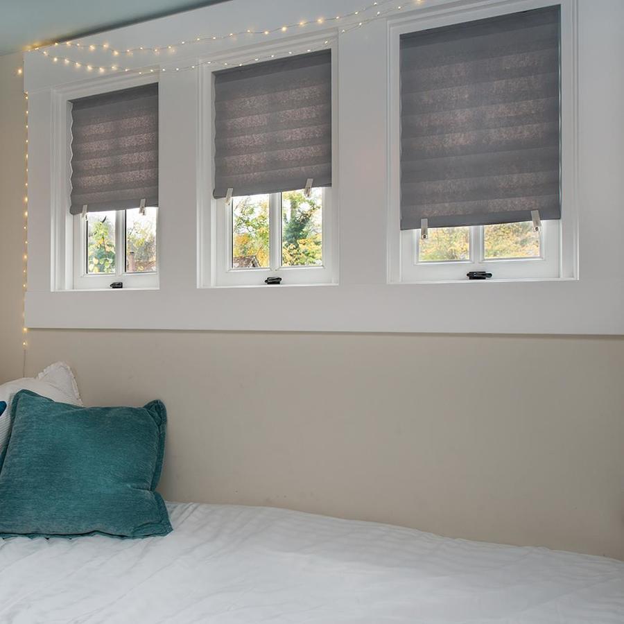 Redi Shade Grey Room Darkening Cordless Pleated Shade