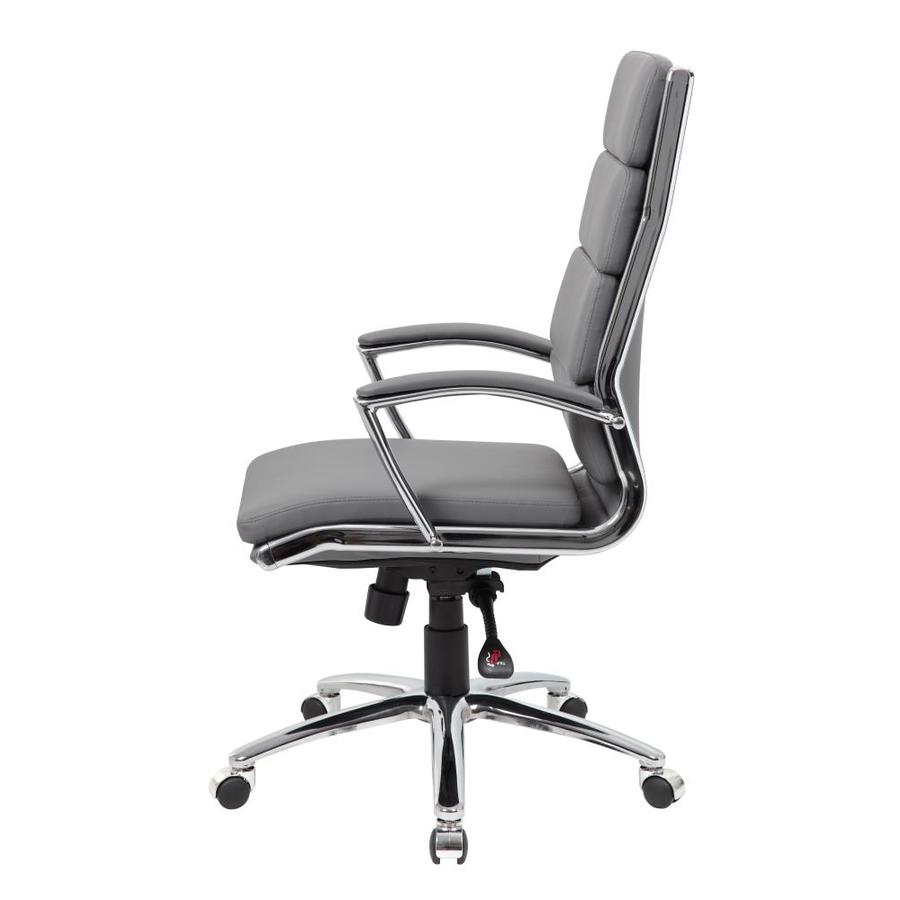 Boss Office Products Grey Contemporary Ergonomic Adjustable Height