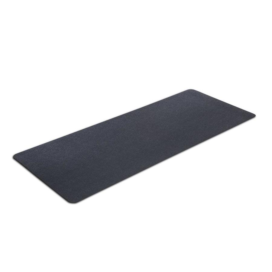 MotionTex Black Black Rectangular Indoor Utility Mat 2ft x 5ft; Actual 24in x 60in