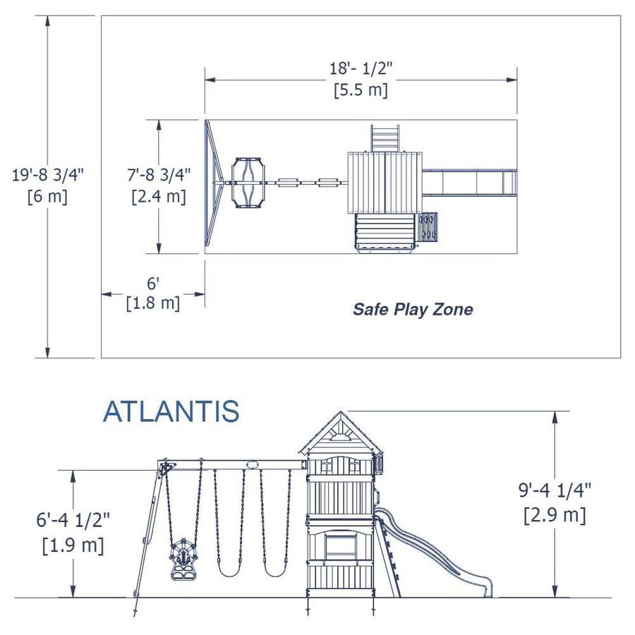 atlantis swing set