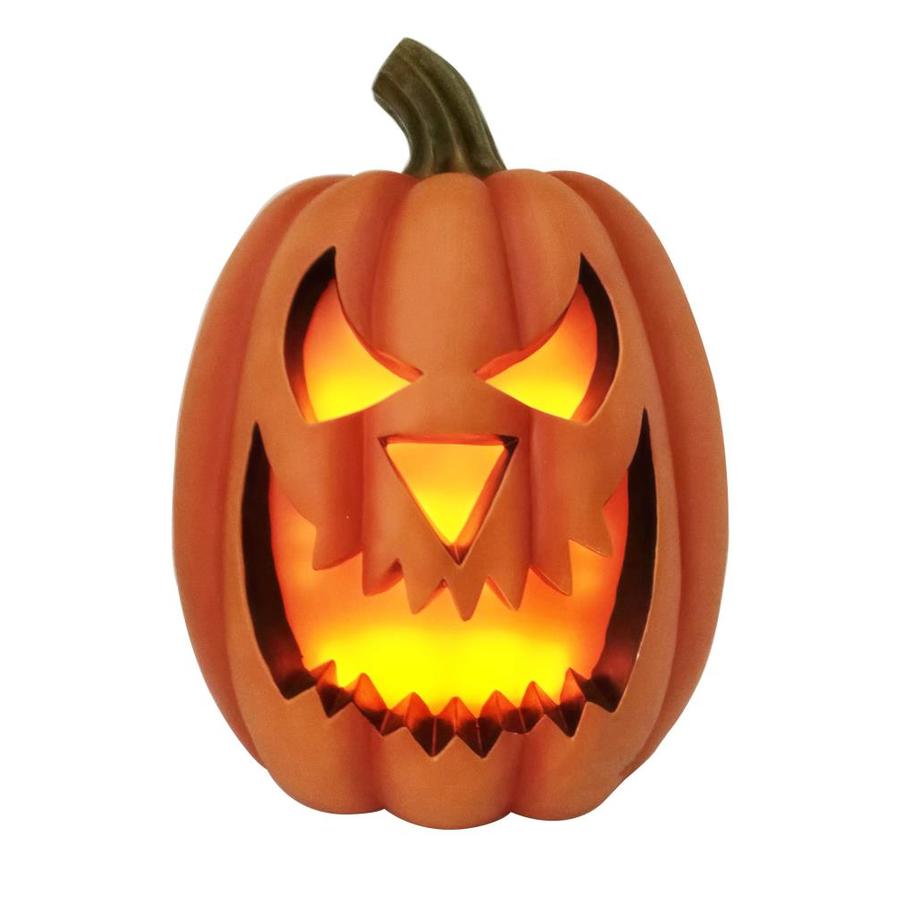 Holiday Living 23 Ft Lighted Battery Operated Dc Pumpkin Jack O Lantern In The Outdoor Halloween Decorations Inflatables Department At Lowes Com