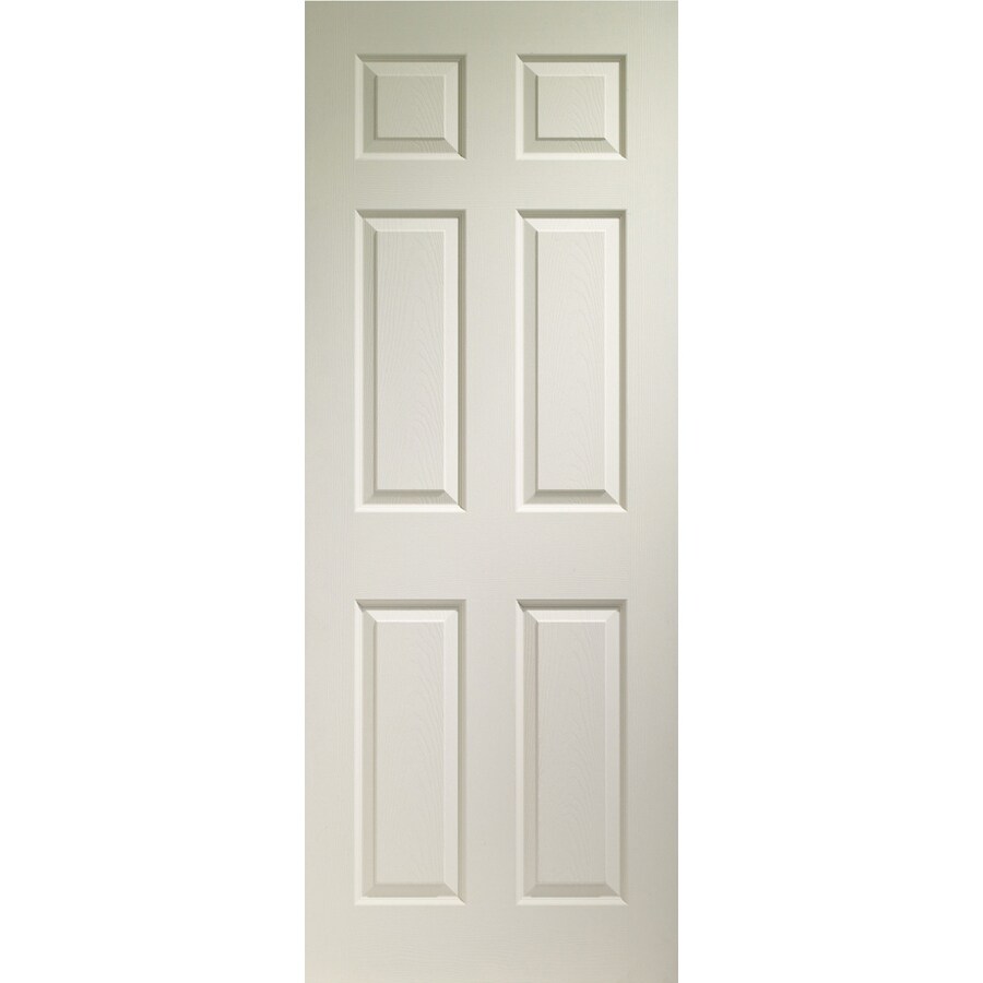 Reliabilt Colonist White 6 Panel Solid Core Molded Composite Slab Door