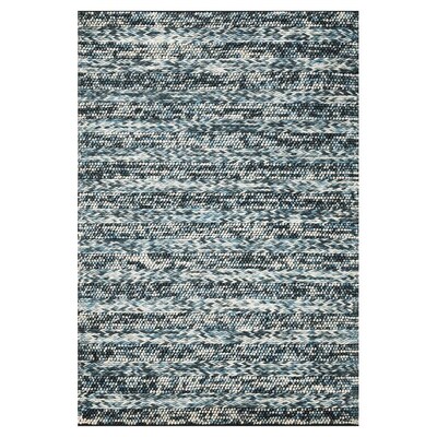 KAS Rugs Posh 8 x 10 Blue Indoor Solid Woven Area Rug KAS Rugs Posh 8 x 10 Blue Indoor Solid Woven Area Rug