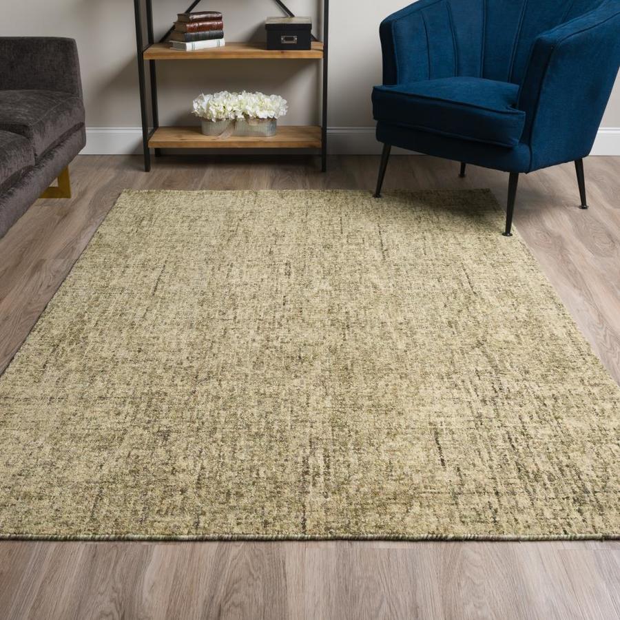 Addison Rugs Eastman 8 x 10 Green Indoor Solid Farmhouse/Cottage