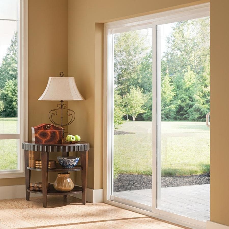 Milgard Style Line 60-in X 80-in Grilles Between The Glass White Vinyl ...