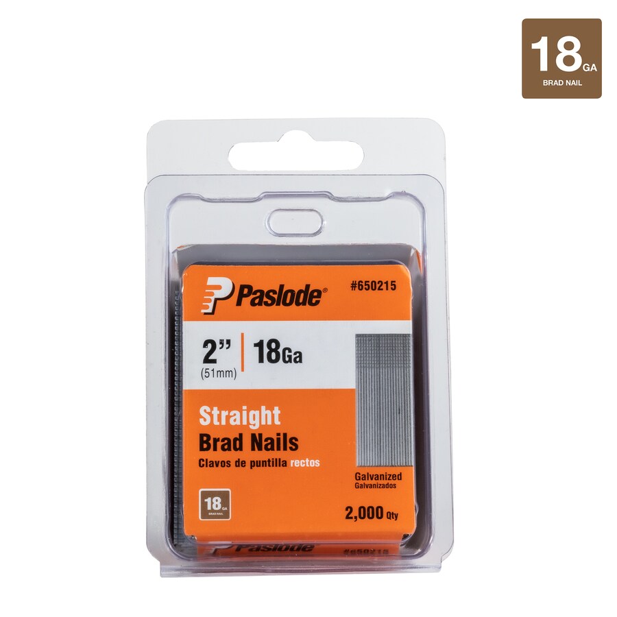 Paslode 2 In 18 Gauge Galvanized Steel Finish Nails 2000 Count In The