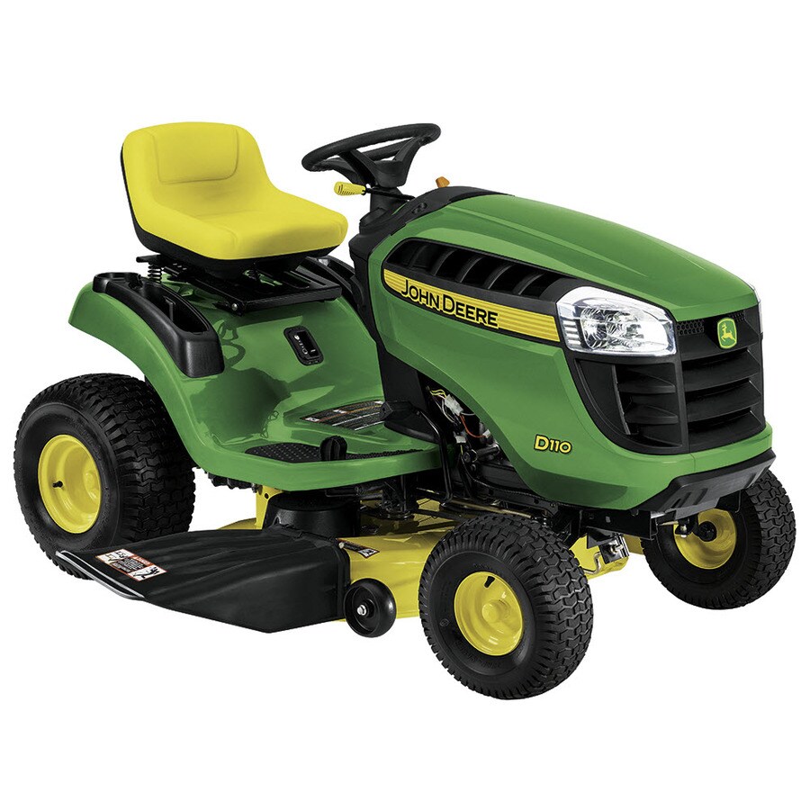 John Deere D110 19-HP Hydrostatic 42-in Riding Lawn Mower with Mulching