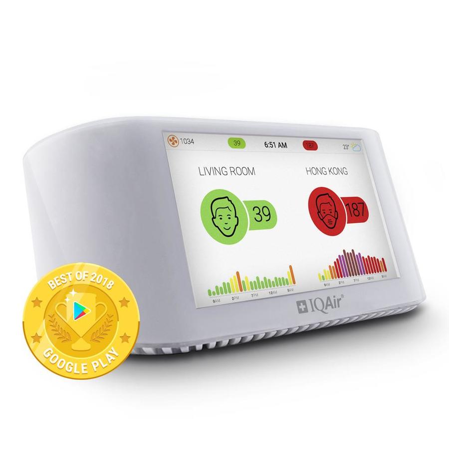 IQAir AirVisual Pro Indoor Smart Air Quality Monitor in the Air Quality