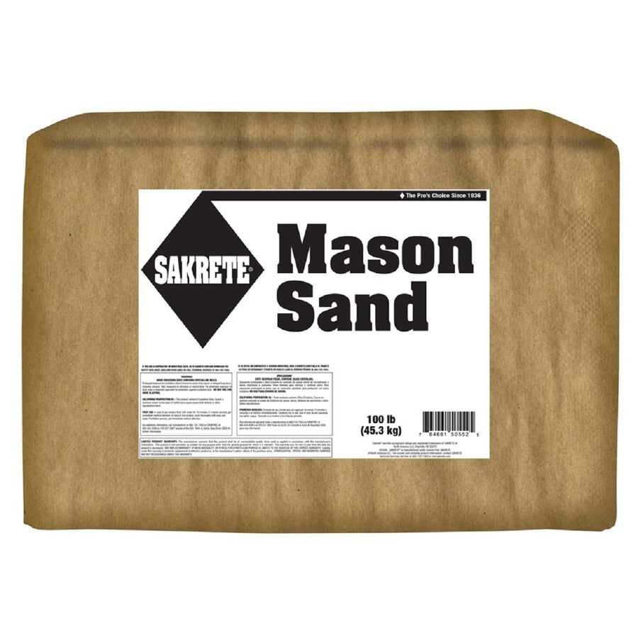 100lb Dry Mason Sand at