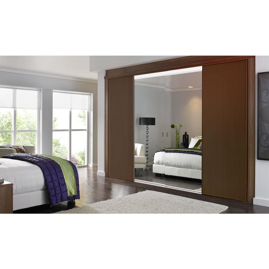 Custom Door & Mirror 72 in. x 80 in. Beveled Edge Backed ...