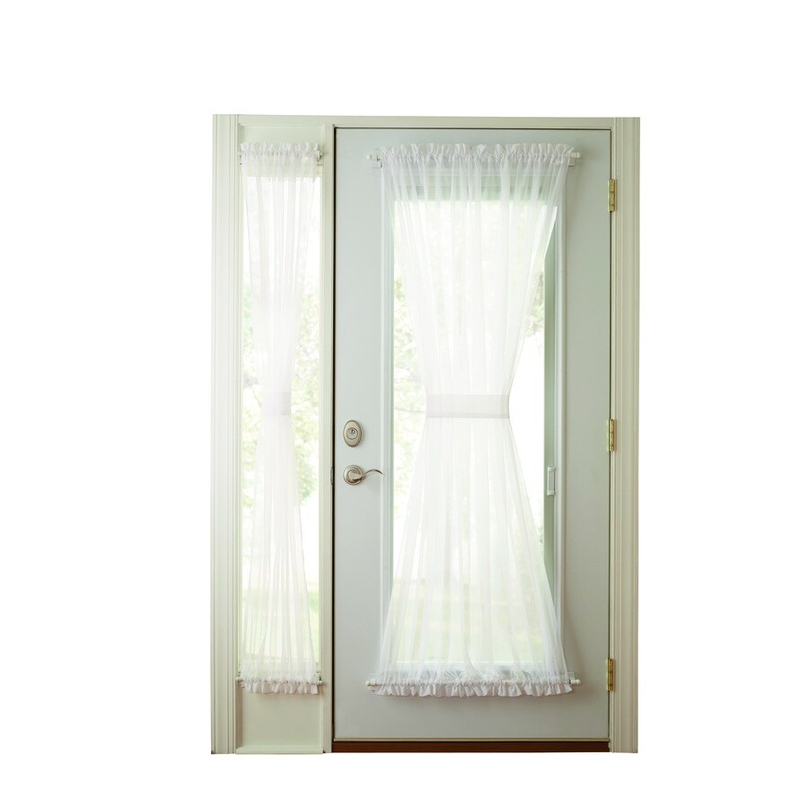 SIDELIGHT SINGLE Panel Drape CURTAIN  White STYLE SELECTIONS HOME 0114318