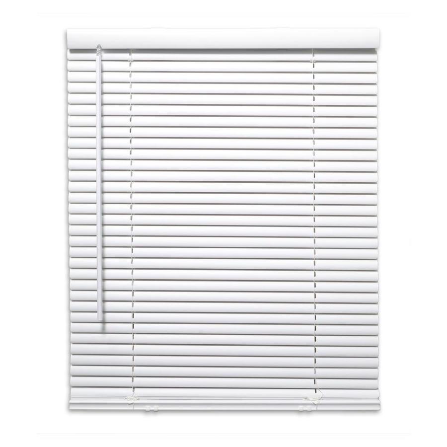 Magne Blind 1in Slat Width 25in x 42in Cordless White Vinyl Room
