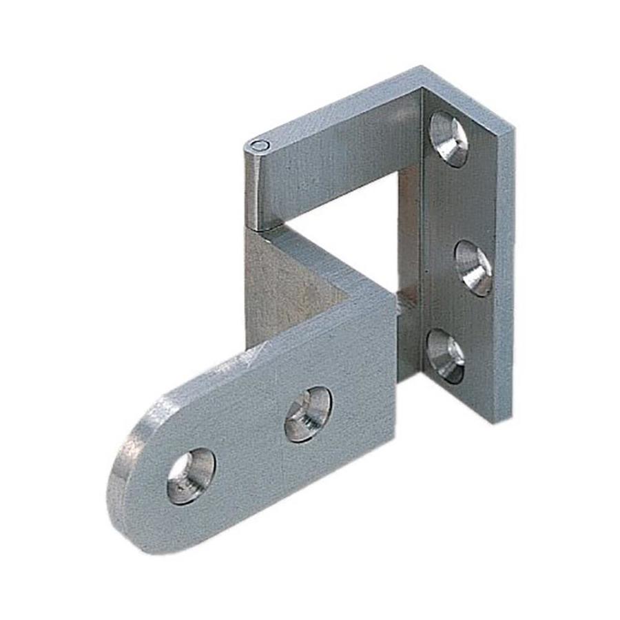 Sugatsune Satin Nickel Cranked Hinge in the Hinges