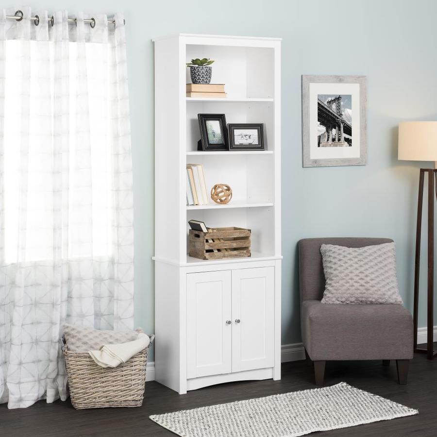 Prepac HomeOffice White 6-Shelf Modular Bookcase in the Bookcases