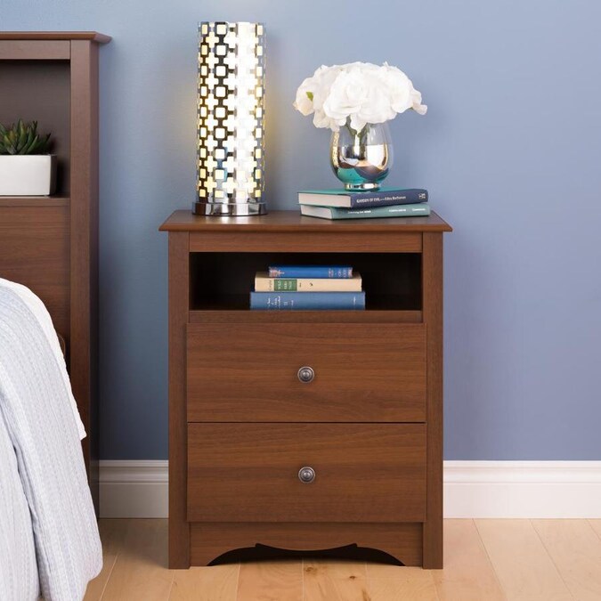 Prepac Monterey Cherry Nightstand in the Nightstands department at Lowes.com