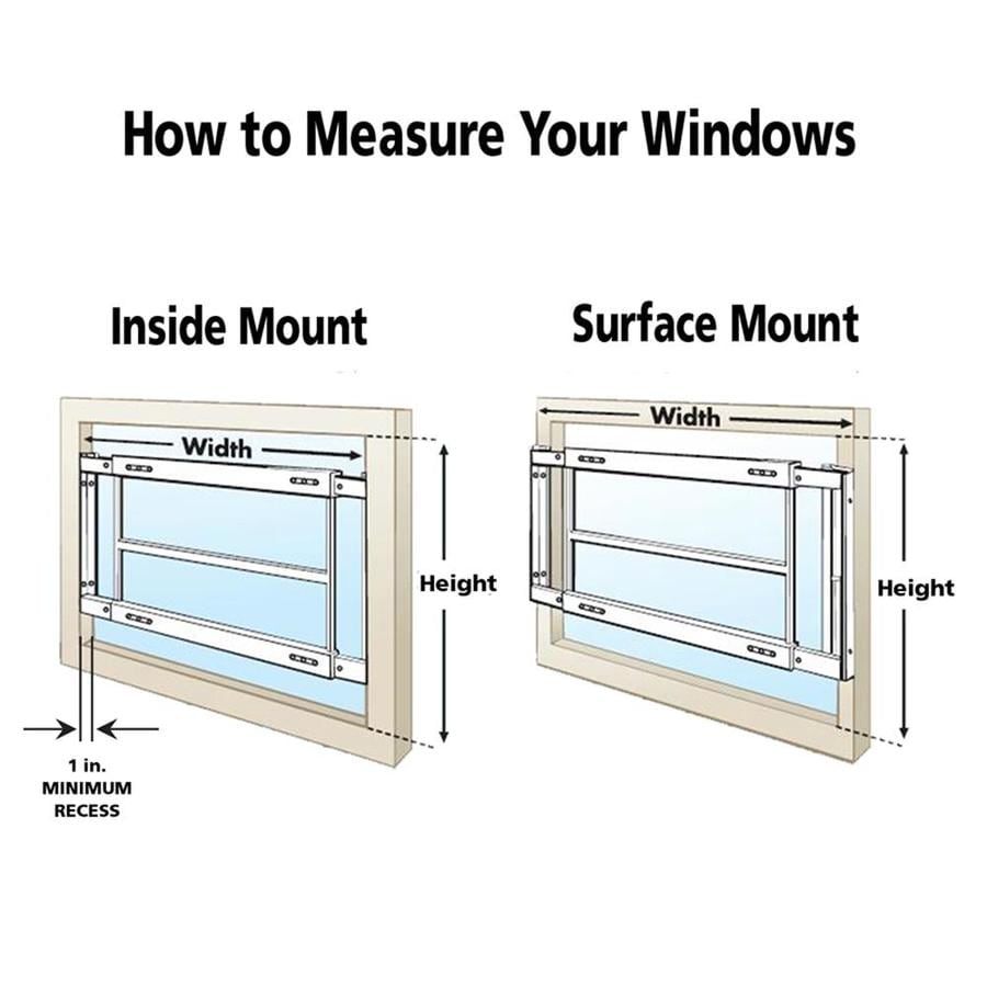 Mr. Goodbar B 21-in X 12-in White Removable Bar Window Security Bar In ...