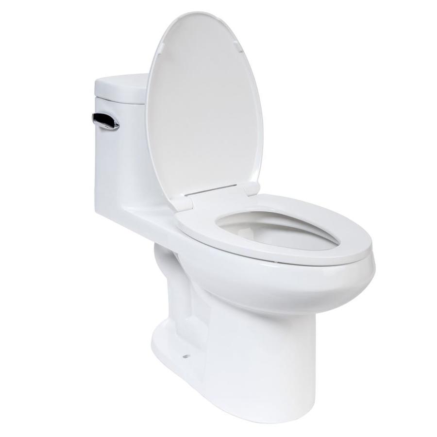 Miseno White WaterSense Elongated Chair Height Toilet 12in RoughIn