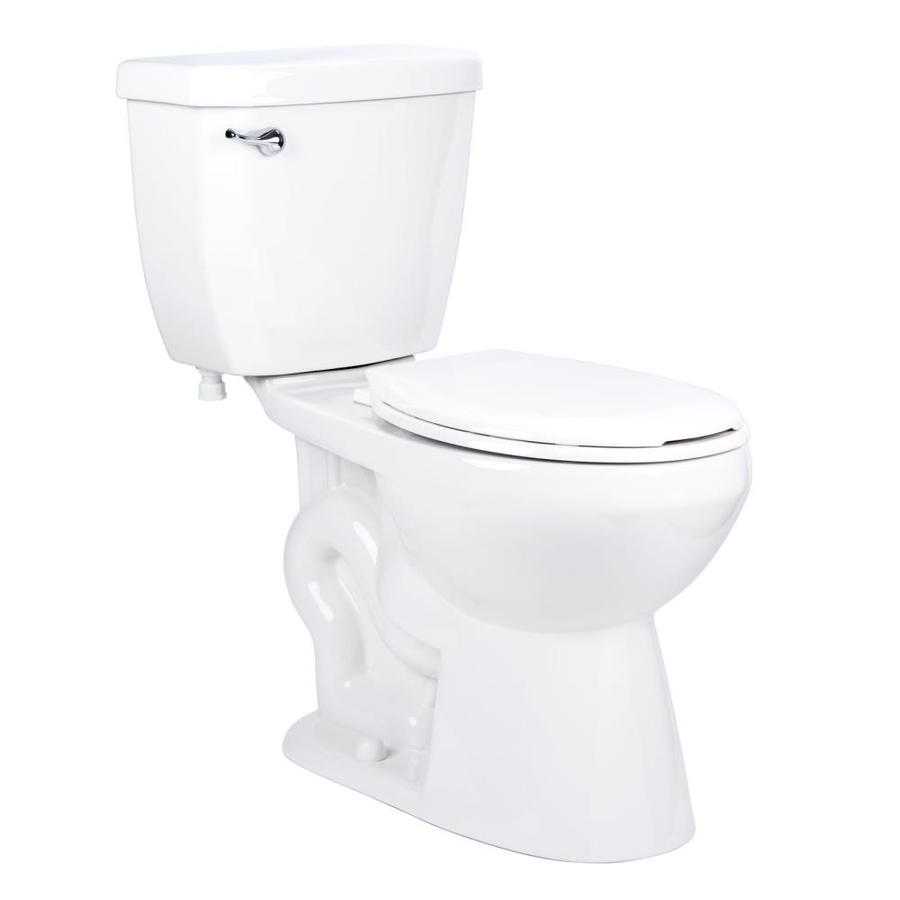 Miseno White WaterSense Round Chair Height 2Piece Toilet 12in Rough