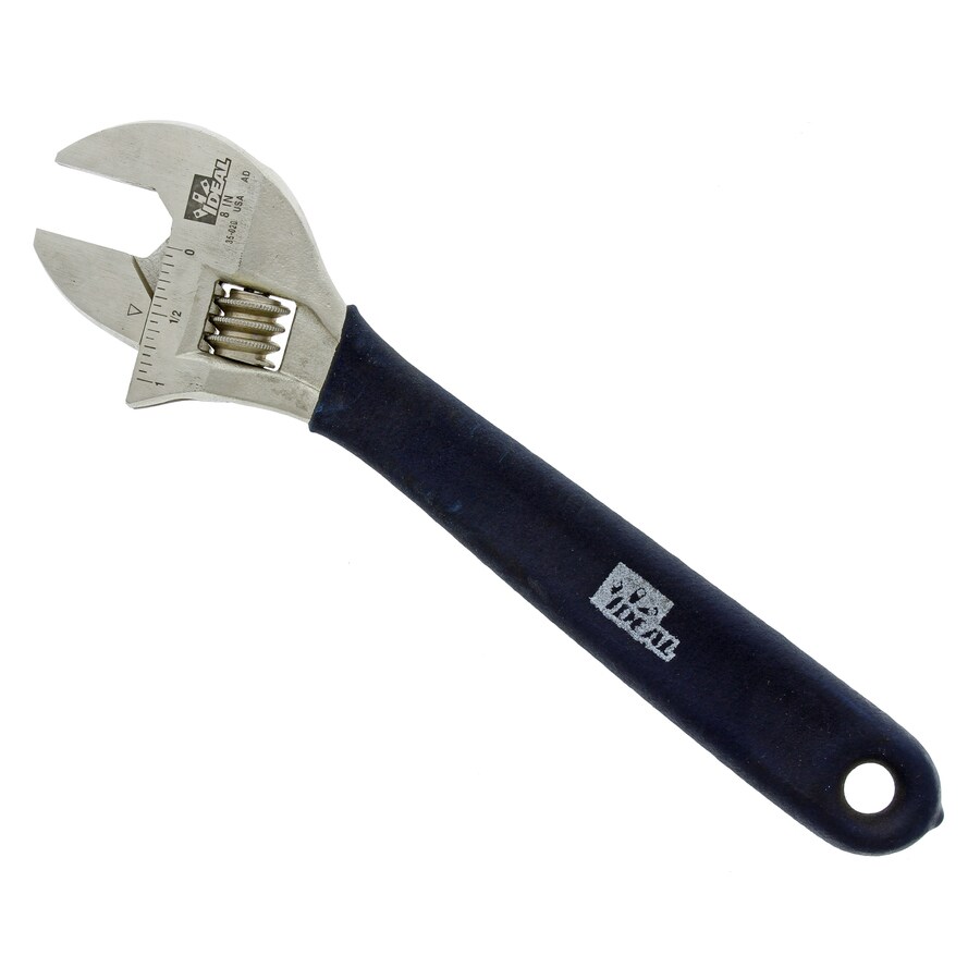 IDEAL 8in Steel and Plastic Adjustable Wrench Individual in the