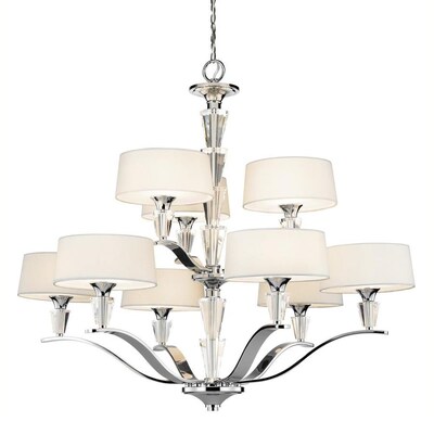 Kichler Crystal Persuasion 9-Light Chrome Modern/Contemporary Chandelier Kichler Crystal Persuasion 9-Light Chrome Modern/Contemporary Chandelier