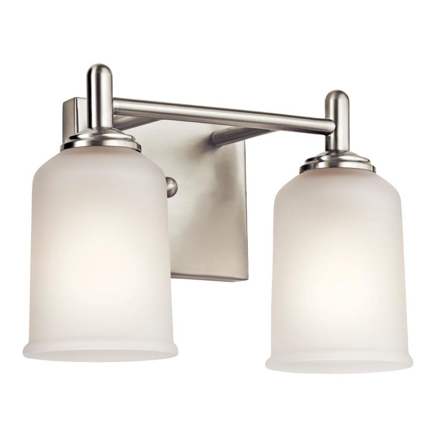 Kichler Shailene 2Light Nickel Modern/Contemporary Vanity Light in the