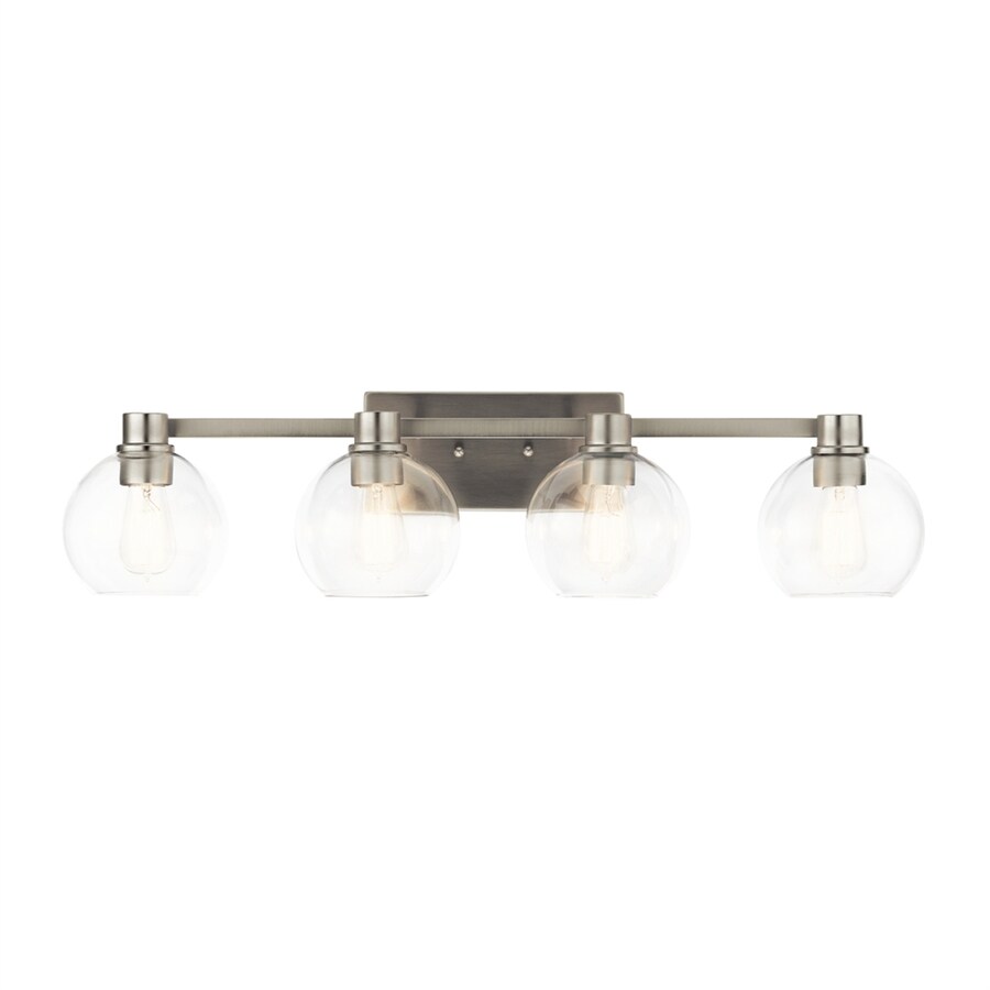 Kichler Harmony 4 Light Nickel Transitional Vanity Light In The Vanity Lights Department At Lowes Com