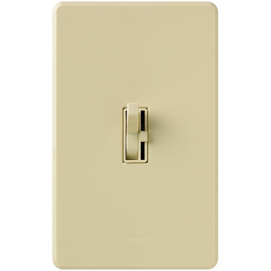 Lutron Toggler Single Pole3 Way Ivory Led Toggle Light Dimmer In The