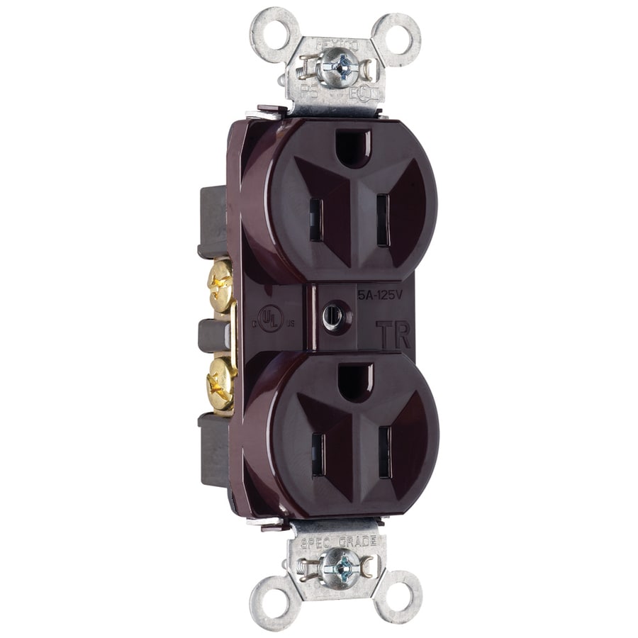 Pass /& Seymour Legrand Tamper resistant AFCI 20a receptacle brown