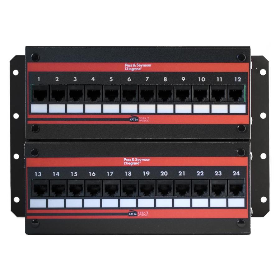 Shop On Q Legrand Cat E Port Rack Mount Patch Panel At Lowes