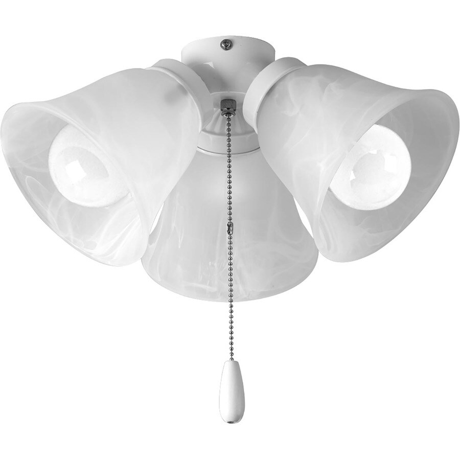 Progress Lighting Fan Light Kit 3 Light White Led Ceiling