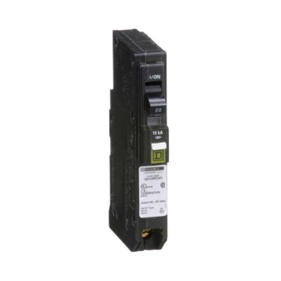 SQUARE D Type QO AFCI Circuit Breaker Single Pole 20 Amp QO120PCAFI