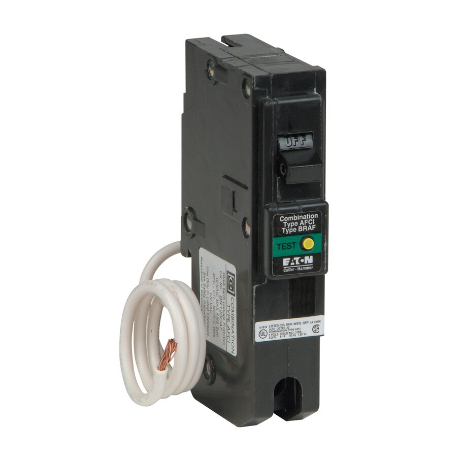 Eaton Type Br 20 Amp 1 Pole Circuit Breaker In The Circuit Breakers