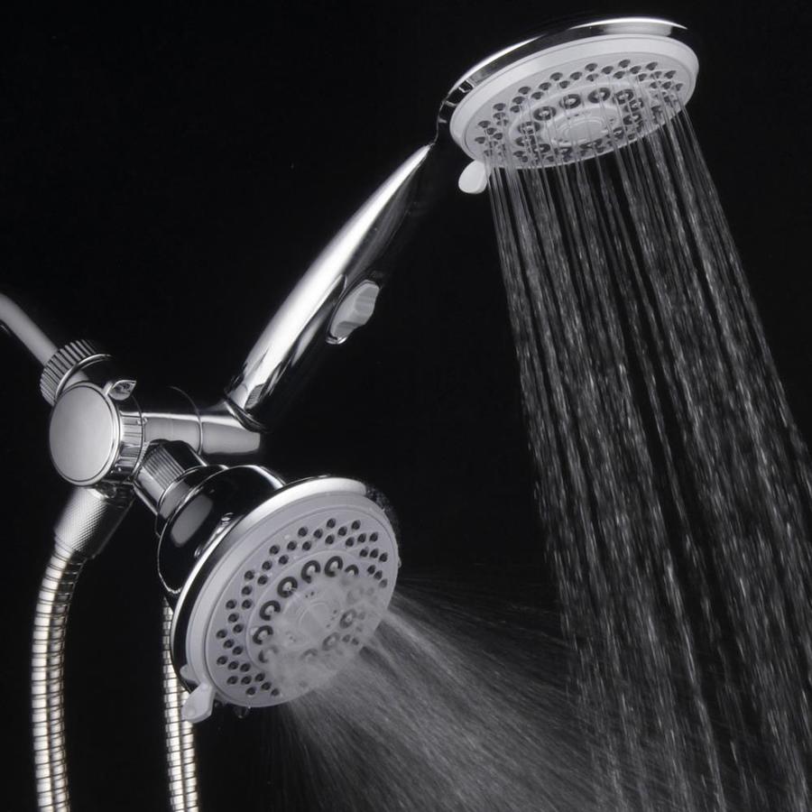 Hotelspa Chrome 30 Spray Dual Shower Head 25 Gpm 95 Lpm In The Shower Heads Department At