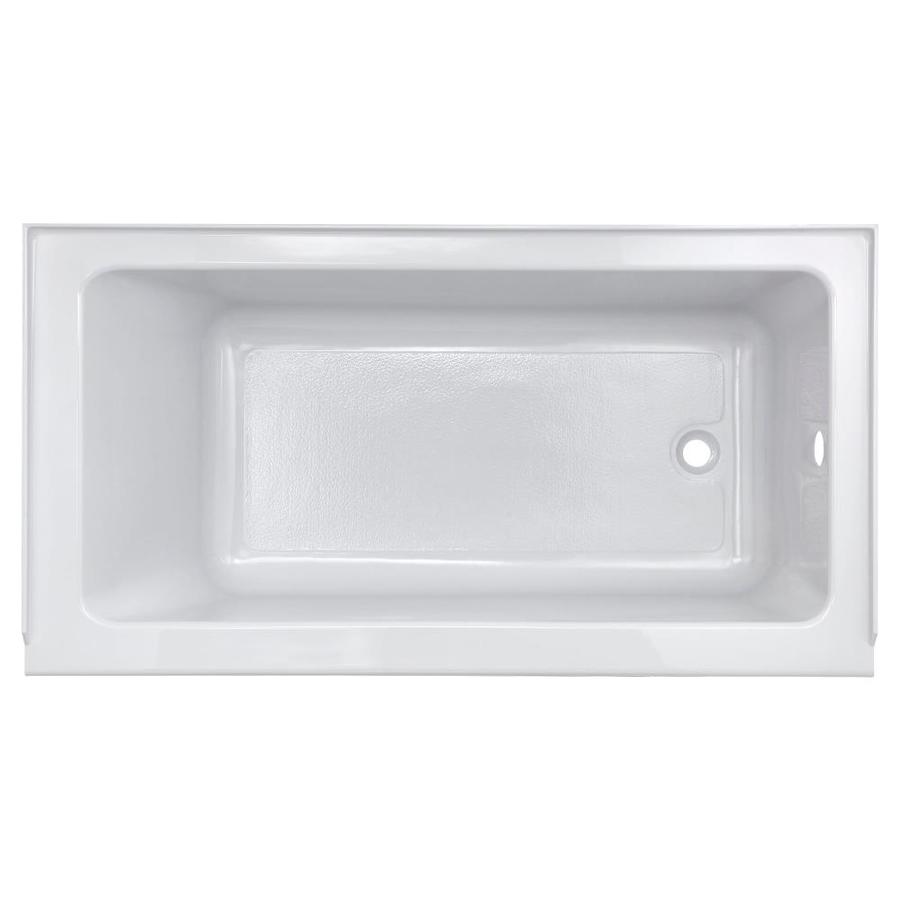 American Standard Studio 30in W x 60in L Arctic Acrylic Rectangular RightHand Drain Alcove