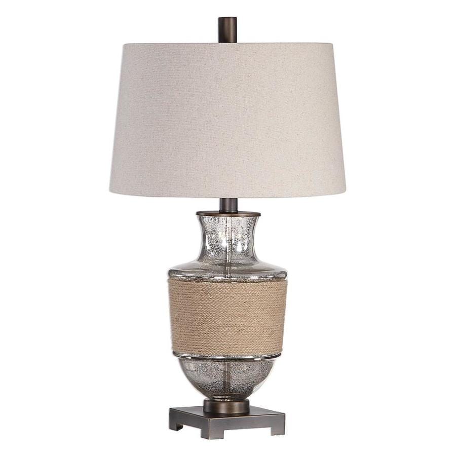 Global Direct 28-in 3-way Table Lamp With Linen Shade In The Table ...