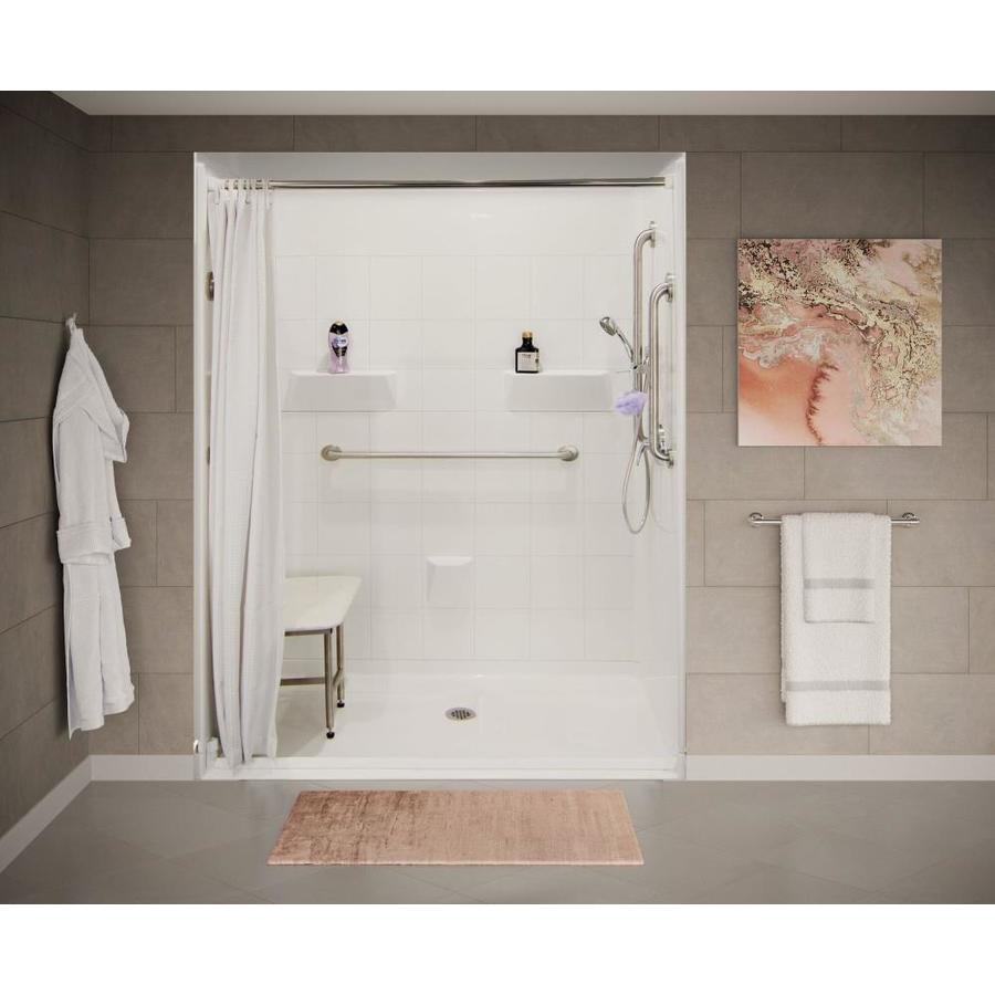 Laurel Mountain Ridgely Iii White 5-piece Alcove Shower Kit (common: 32 