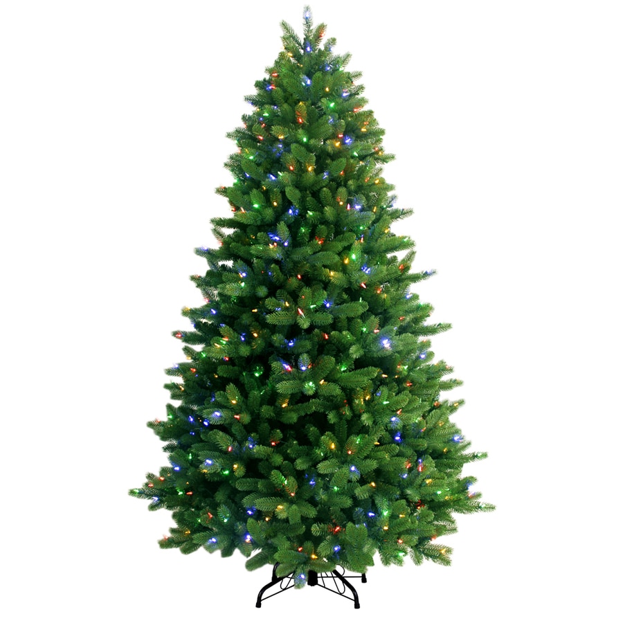 Shop GE 7.5ft PreLit Spruce Artificial Christmas Tree [ 900 x 900 Pixel ]