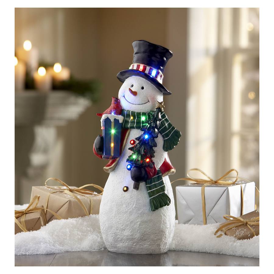 Shop Holiday Living 18 Led Light Tabletop Snowman At