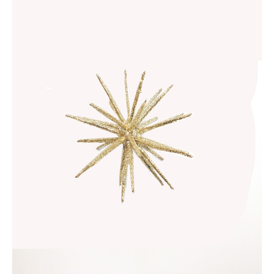 shop holiday living gold glitter starburst ornament at shop holiday living gold glitter starburst ornament at
