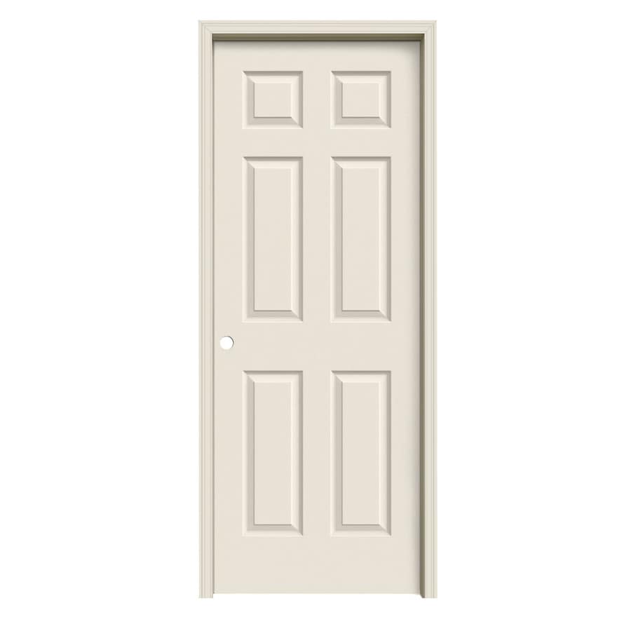 JELD-WEN Colonist 18-in X 80-in Primed 6-Panel Hollow Core Molded ...