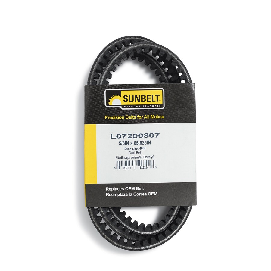 Sunbelt L-07200807 46-in Deck Belt for Zero-Turn Mowers (5/8-in W x 65.625-in L) in the Lawn ...